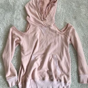 Splendid cold shoulder hooded sweatshirt